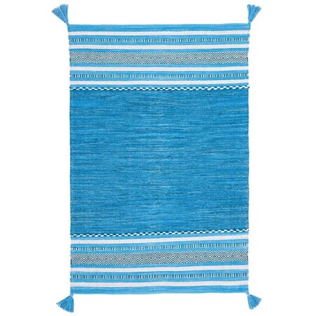 Safavieh 4 x 6 ft. Montauk Hand Woven Rectangle Area Rug Blue & Grey MTK215M-4